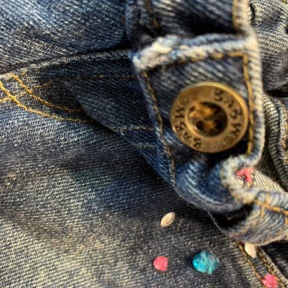 Build a Bear Outfit Denim Rhine Stone Jeans White Flower Top  Pink Underwear - Picture 7 of 8